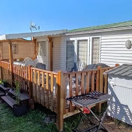 Campingplatz Mobil 4 Personnes Confort Juillet & Aout Bord Etang De Thau Marseillan (Herault)