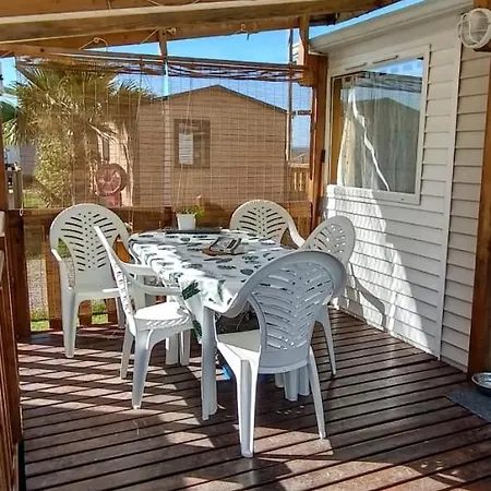 Campingplatz Mobil 4 Personnes Confort Juillet & Aout Bord Etang De Thau *